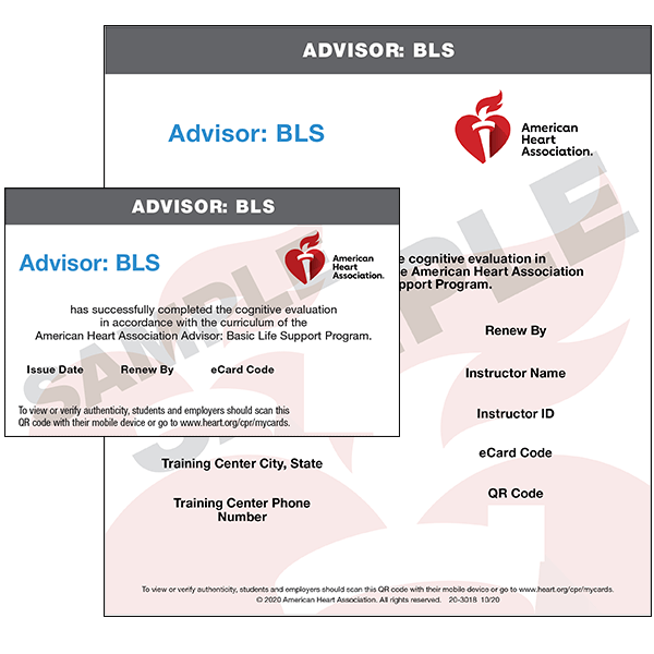 advisor bls ecard