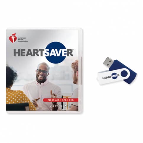 AHA Heartsaver® First Aid CPR AED Course Videos on USB Drive