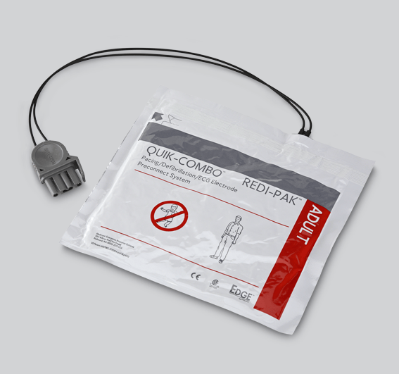 Electrode QUIK-COMBO w/REDI-PAK preconnect