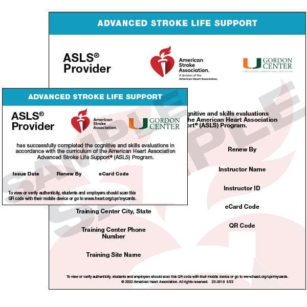 asls provider ecard